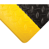 Tuf Sponge Mats No. 452, Diamond, 3' x 60' x 1/2", Black/Yellow, PVC Sponge R.M.G. Prévention