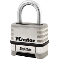 ProSeries&reg; Combination Padlock, Silver, Stainless Steel, 2-1/4" Width R.M.G. Prévention