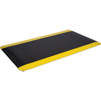WD Deck Plate Mats, Diamond, 2' x 75' x 5/8", Black/Yellow, Sponge R.M.G. Prévention
