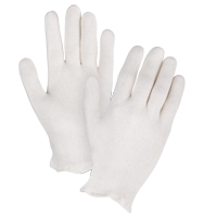 Mediumweight Inspection Gloves, Poly/Cotton, Hemmed Cuff, Men's R.M.G. Prévention