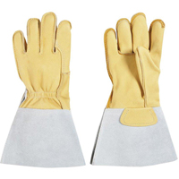 Welding Gloves, Grain Cowhide, Size Small R.M.G. Prévention
