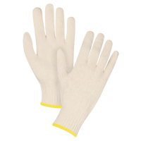 Gants en tricot d'usage standard, Poly/coton, Calibre 7, 2T-Grand R.M.G. Prévention