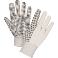 Gants en toile de coton &agrave; pois sur la paume, 8 oz, Petit R.M.G. Prévention