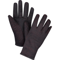 Gants de jersey, Grand, Brun, Molleton rouge, &agrave; enfiler R.M.G. Prévention