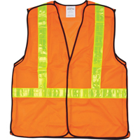 Veste de s&eacute;curit&eacute; pour la circulation d&eacute;tachable en cinq points, Orange haute visibilit&eacute;, Moyen, Polyester R.M.G. Prévention
