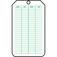 Inspection Tags, Cardstock, 3-1/8" W x 5-7/8" H, French R.M.G. Prévention