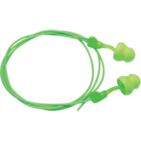 Bouchons d'oreilles en mousse Glide, Vrac - Boîte, Avec cordon R.M.G. Prévention