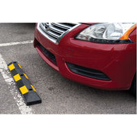 Parking Curb, Rubber, 3' L, Black/Yellow R.M.G. Prévention