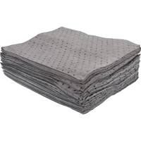 Feuilles absorbantes li&eacute;es de premi&egrave;re qualit&eacute;, Universel, 15" x 17", 15 gal. d'absorption R.M.G. Prévention