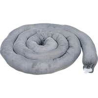 Remblais tubulaires absorbants, Universel, Absorption 40 gal., 3" la x 10' lo, Pqt de 10 R.M.G. Prévention