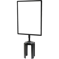 Tensabarrier&reg; Sign Frame with Adapter, Black R.M.G. Prévention