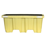 Nestable 2-Drum Poly-Spillpallet Without Drain, 66 US gal. Spill Capacity, 51" x 26" x 21" R.M.G. Prévention