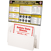 Postes d'information SGH, Anglais & français, Compris reliures R.M.G. Prévention