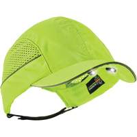 Skullerz&reg; 8960 Short Brim Bump Cap with LED Lighting, High Visibility Lime Green R.M.G. Prévention
