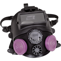 Respirateur &agrave; masque complet de la s&eacute;rie 7600 avec &eacute;quipement d'appoint pour le soudage, Silicone, Moyen/grand R.M.G. Prévention