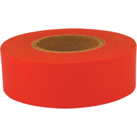 Ruban de signalisation Sub-Zero, 1,2" la x 150' lo, Rouge fluorescent R.M.G. Prévention