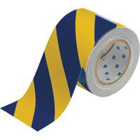 ToughStripe&reg; Floor Marking Tape, 4" x 100', Polyester, Blue and Yellow R.M.G. Prévention