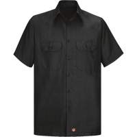 Short Sleeve Ripstop Shirt, Men's, Large (Tall), Black R.M.G. Prévention