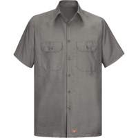 Short Sleeve Ripstop Shirt, Men's, Large (Tall), Grey R.M.G. Prévention