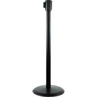 Poteaux recepteurs Slimline TensaBarrier, Hauteur de 38", Noir R.M.G. Prévention