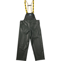 Pantalon de pluie &agrave; bavette Journeyman r&eacute;sistant aux produits chimiques, Petit, Vert, Polyester/PVC R.M.G. Prévention