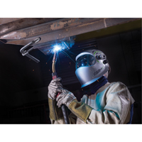 e684 Welding Helmets, 3.94" L x 1.97" W View Area, 4/5 - 13 Shade Range, Silver R.M.G. Prévention