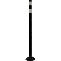 Impact Resistant Delineator, 36" H, Black R.M.G. Prévention