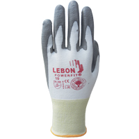 Gants r&eacute;sistants &agrave; la coupe PowerFit Lebon, Taille Grand/9, Calibre 13, Rev&ecirc;tement Polyur&eacute;thane, Enveloppe en Poly&eacute;thyl&egrave;ne, ASTM ANSI niveau A2/EN 388 niveau B R.M.G. Prévention