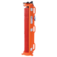 Barri&egrave;re avec roues , 50' lo, Plastique, Orange R.M.G. Prévention