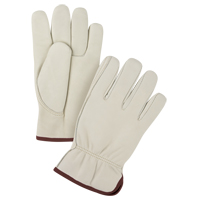 Gants de conducteur doubl&eacute;s pour l'hiver de premi&egrave;re qualit&eacute;, Grand, Paume en Cuir fleur de vache, Molleton R.M.G. Prévention