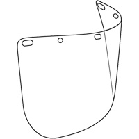 Visi&egrave;re d&eacute;coup&eacute;e &agrave; l'emporte-pi&egrave;ce Dynamic, Polycarbonate, Teinte Transparent R.M.G. Prévention