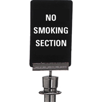 Enseigne de contr&ocirc;le des foules  No Smoking , 11" x 7", Plastique, Anglais R.M.G. Prévention