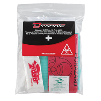 Trousse de premiers soins pour nettoyage de biorisques Dynamic, Dispositif m&eacute;dical Classe 1, Sac en plastique refermable R.M.G. Prévention