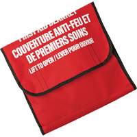 Dynamic Fire Blanket with Nylon Pouch Holder, Wool, 60"L x 71"W R.M.G. Prévention