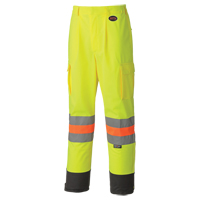 6009 Pantalon de s&eacute;curit&eacute; routi&egrave;re respirant, Polyester, T-petit, Jaune lime haute visibilit&eacute; R.M.G. Prévention