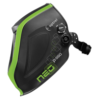 P550 Welding Helmet, 3.94" L x 1.97" W View Area, 4/9 - 13 Shade Range, Black/Green R.M.G. Prévention