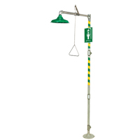 Floor Mount Drench Shower, Pedestal R.M.G. Prévention