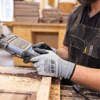 Cut Resistant Glove, Size Small/7, 10 Gauge, Foam Nitrile Coated, Dyneema&reg; Shell, ASTM ANSI Level A3/EN 388 Level C R.M.G. Prévention