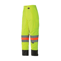 6039 Pantalon de s&eacute;curit&eacute; imperm&eacute;able pour le contr&ocirc;le de la circulation, Polyester, T-petit, Jaune lime haute visibilit&eacute; R.M.G. Prévention