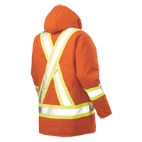 Safety Parka, High Visibility Orange, Large R.M.G. Prévention