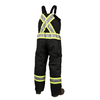 Lined Safety Overalls, Polyester/Polyurethane, Large, Black R.M.G. Prévention