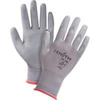 Gants en nylon enduits de polyur&eacute;thane sans DMF, 9/Grand, R&ecirc;vetement Polyur&eacute;thane, Calibre 15, Enveloppe en Nylon R.M.G. Prévention