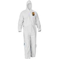Kleenguard A40 Coveralls with Breathable Back, Large, Blue/White, Microporous/SMS R.M.G. Prévention