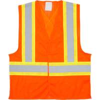 Traffic Safety Vest, High Visibility Orange, 2X-Large, Polyester R.M.G. Prévention