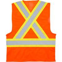 Traffic Safety Vest, High Visibility Orange, 2X-Large, Polyester R.M.G. Prévention