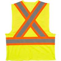 Traffic Safety Vest, High Visibility Lime-Yellow, 2X-Large, Polyester R.M.G. Prévention