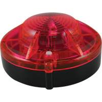 Balise stroboscopique rouge magn&eacute;tique, Plastique R.M.G. Prévention