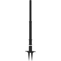 PLUS Barrier Post, 42" High, Black R.M.G. Prévention