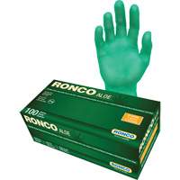 Disposable Gloves with Aloe, X-Large, Vinyl, 5-mil, Powder-Free, Green R.M.G. Prévention