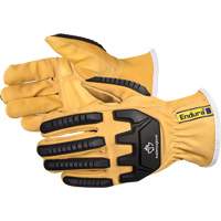 Gants de conducteur antichocs Endura, T-petit, Paume en Cuir fleur de ch&egrave;vre, Kevlar R.M.G. Prévention